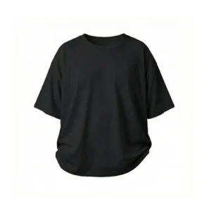 Remera Algodon Peinado 24.1 Talle Especial negra