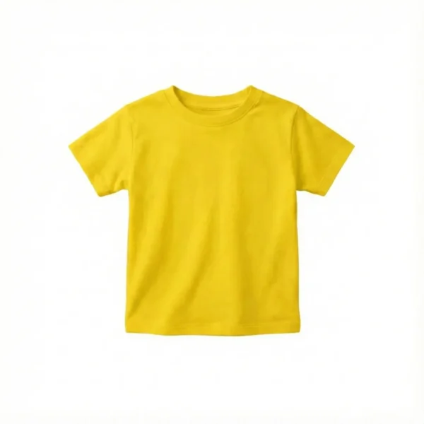 Remera de Algodon Niño amarillo