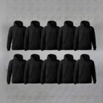 Buzo canguro frisa invisible premium unisex vertical